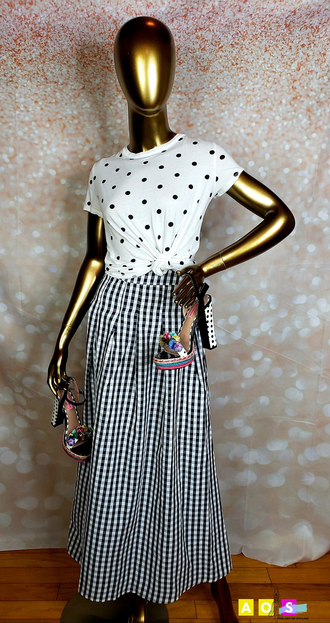 Black and White and Classy All Over Skirt